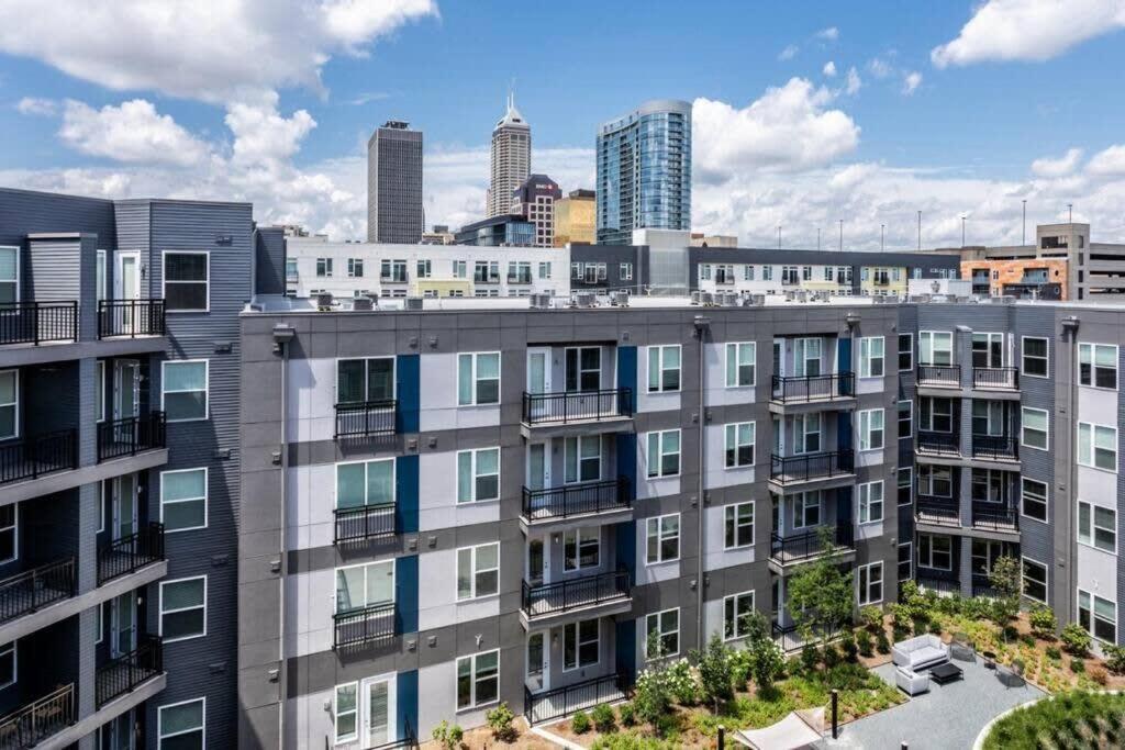 Mid-Century Modern Studio Cozysuites Downtown Indianapolis Exterior foto